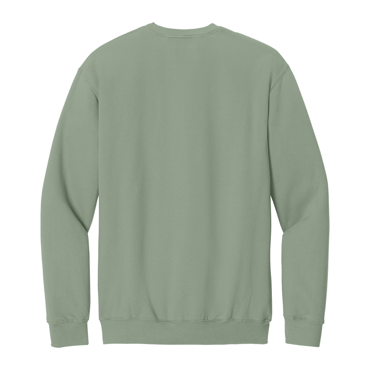 Crewneck in Sage, back view