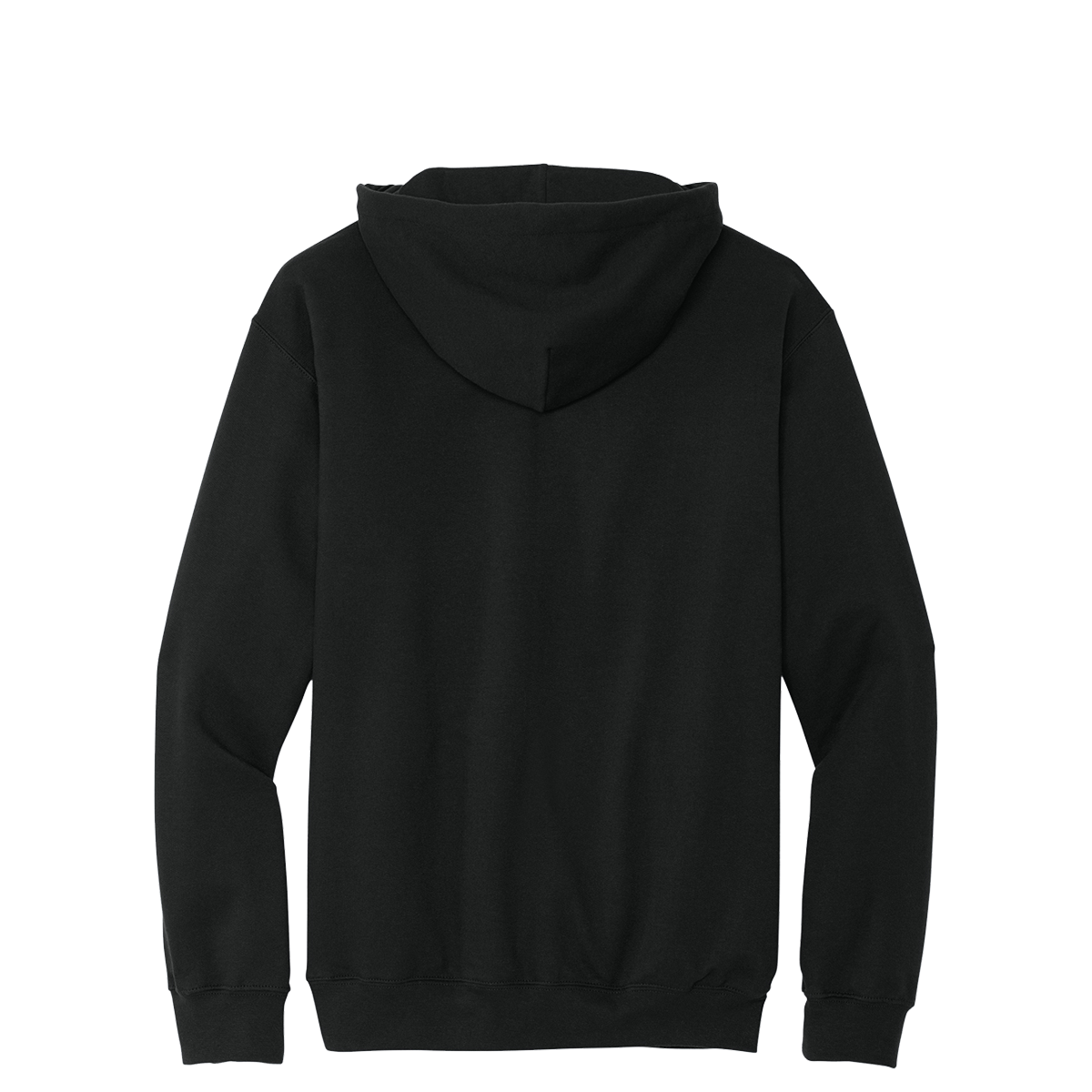 Pullover Hoodie in Black, back view